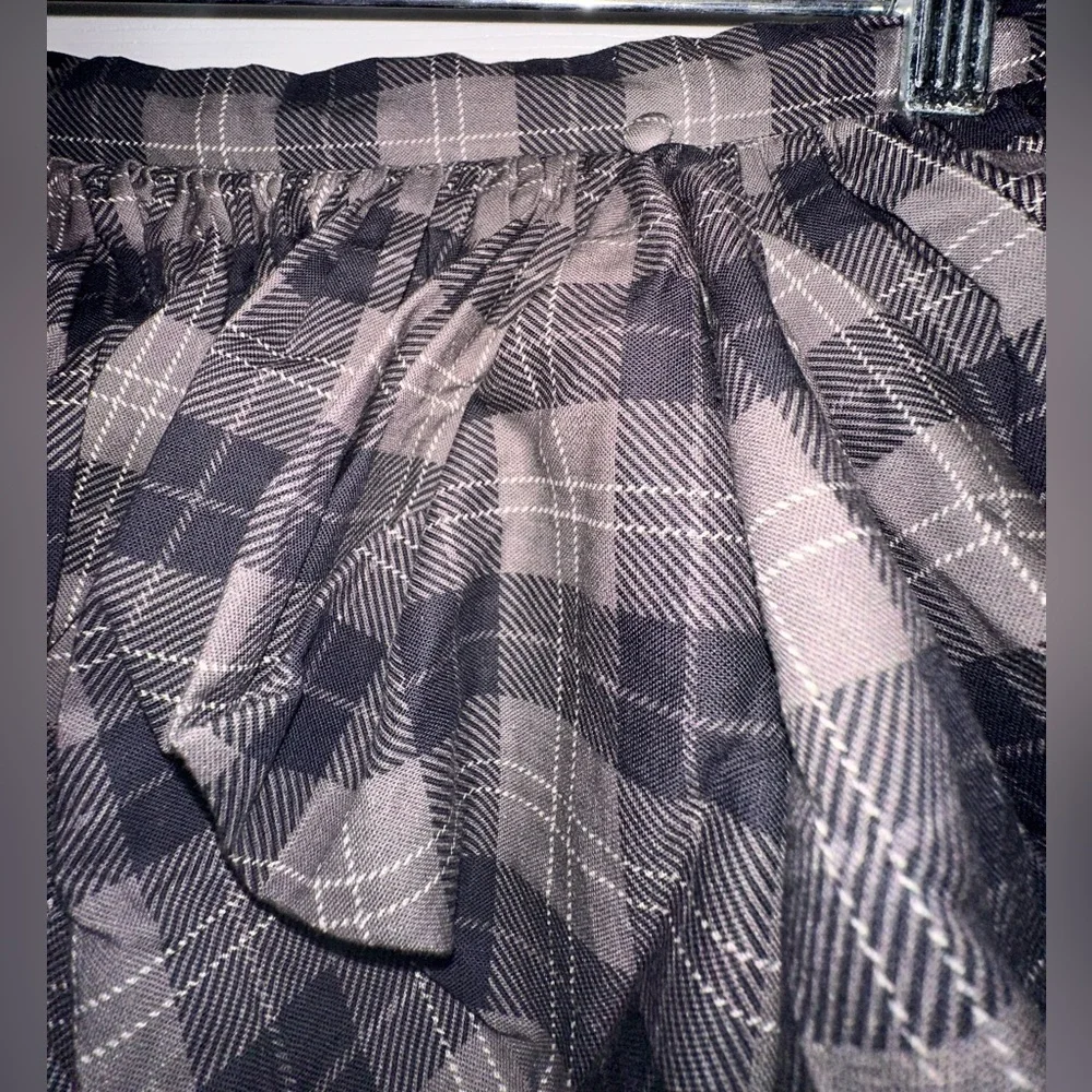 Selkie Cotton Plaid Ruffle Pleated Granger Mini Skirt - Picture 7 of 16